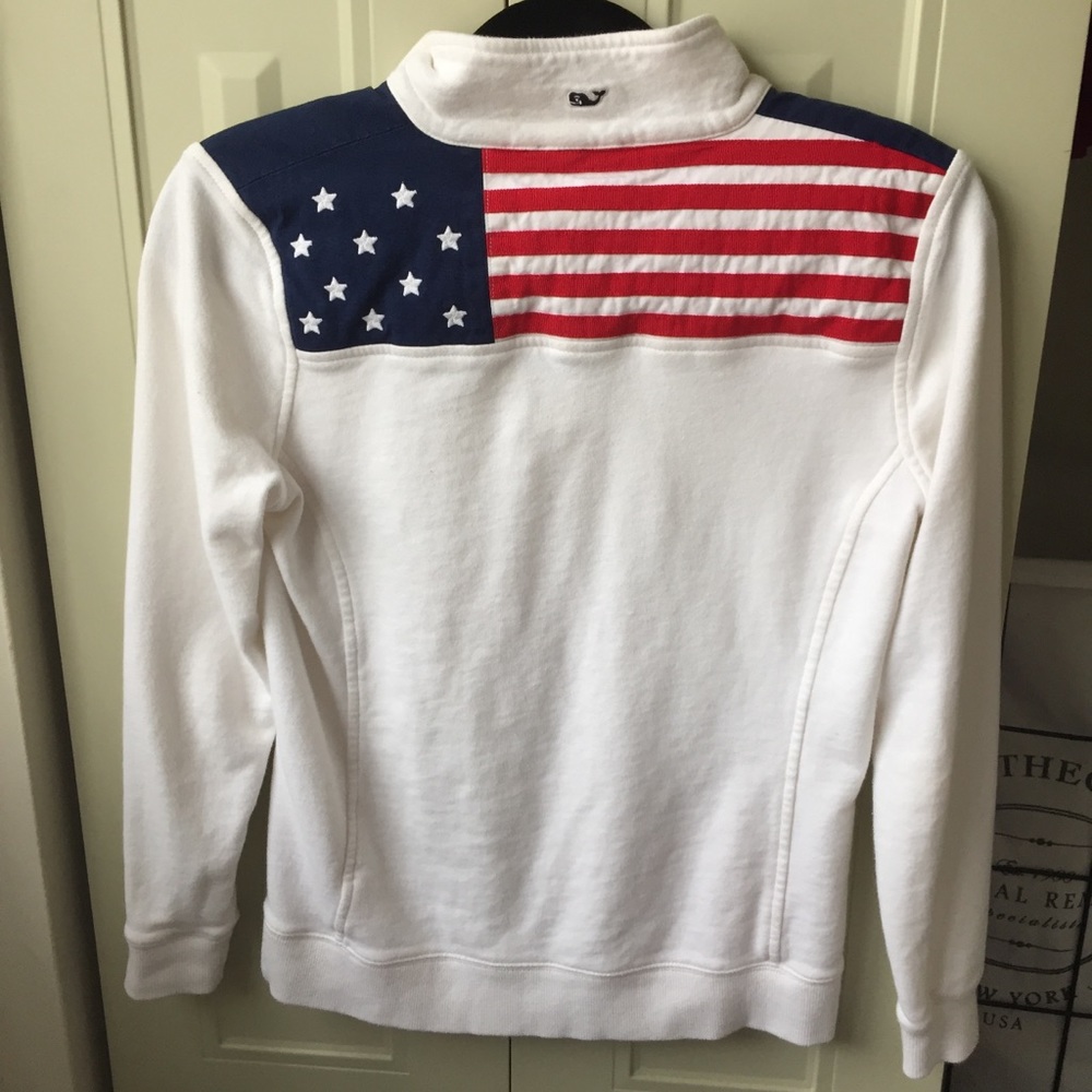 White American Flag Vineyard Vines Shep Shirt